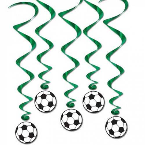 Soccer Ball Hanging Decorations Whirls